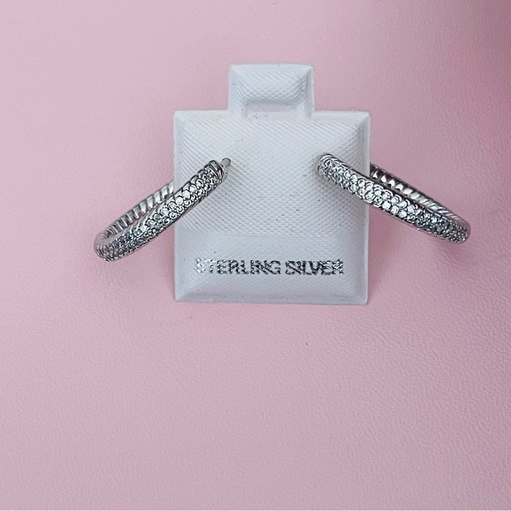 925 Sterling Silver Hoop Earrings